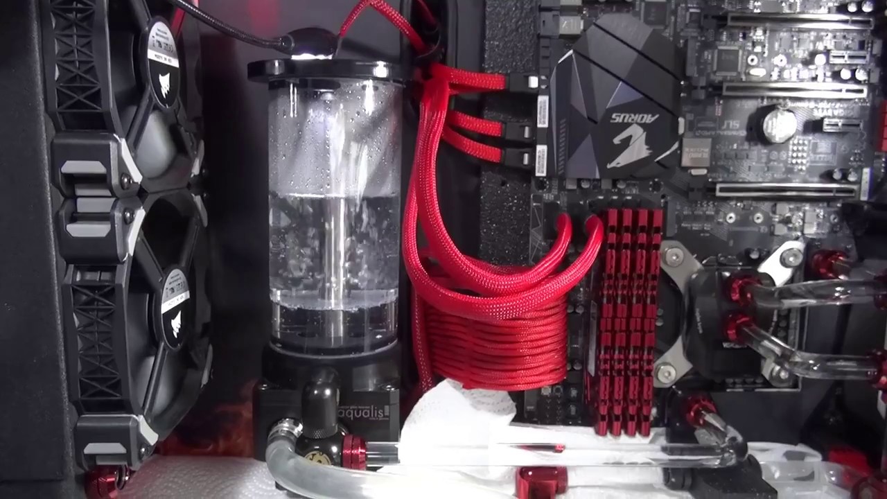 DDC Pump MCP35X Single & Dual VS Aquacomputer Aqualis Fountain Effect