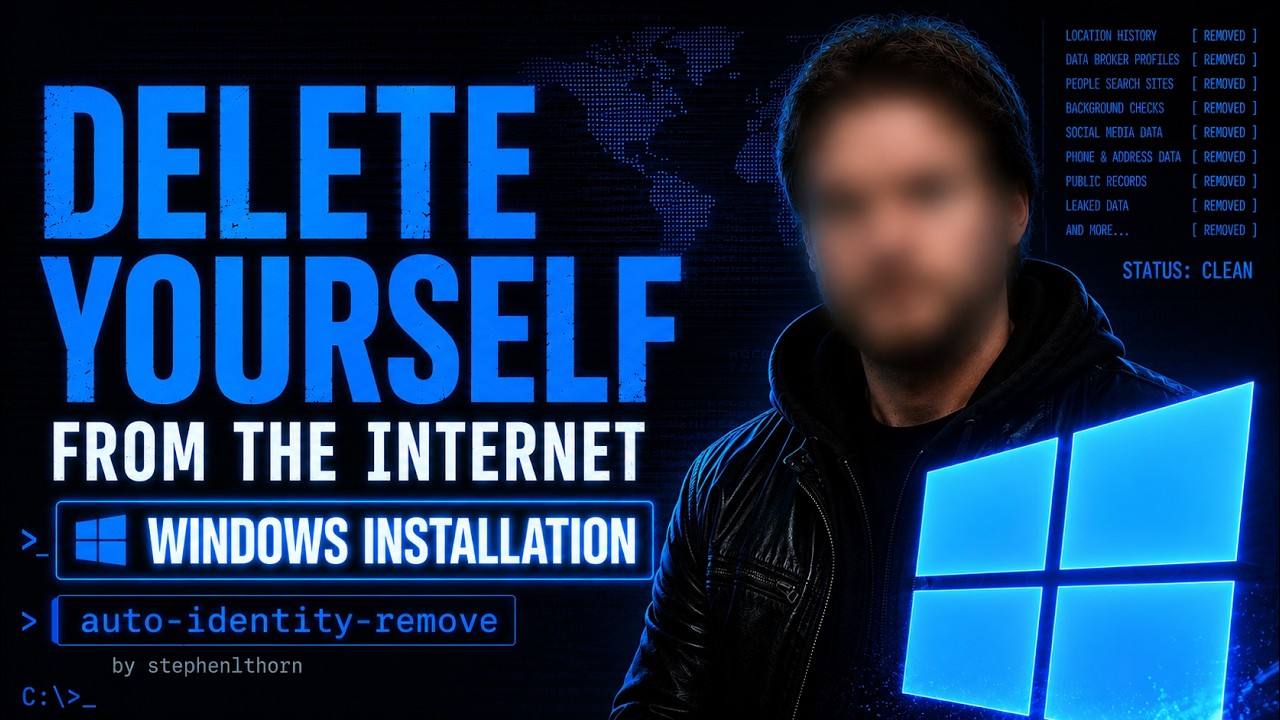 Delete Yourself From The Internet (Windows Tutorial)