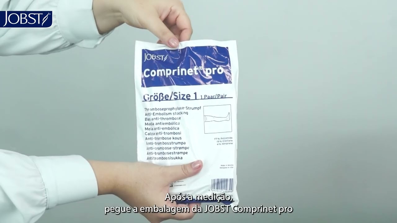 Como medir a meia antiembólica JOBST Comprinet Pro?