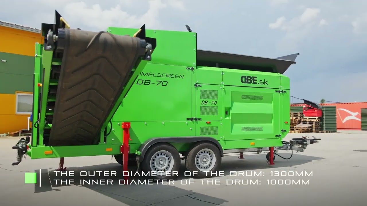 Enfin disponible, la gamme de cribleur trommel DB ENGINEERING, performances et robustesse garantie