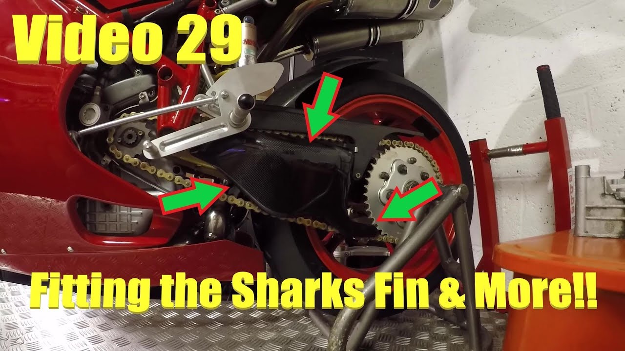 Thunderbike Race Prep No 29  Ducati 748 - Fitting the Sharks fin and Battery