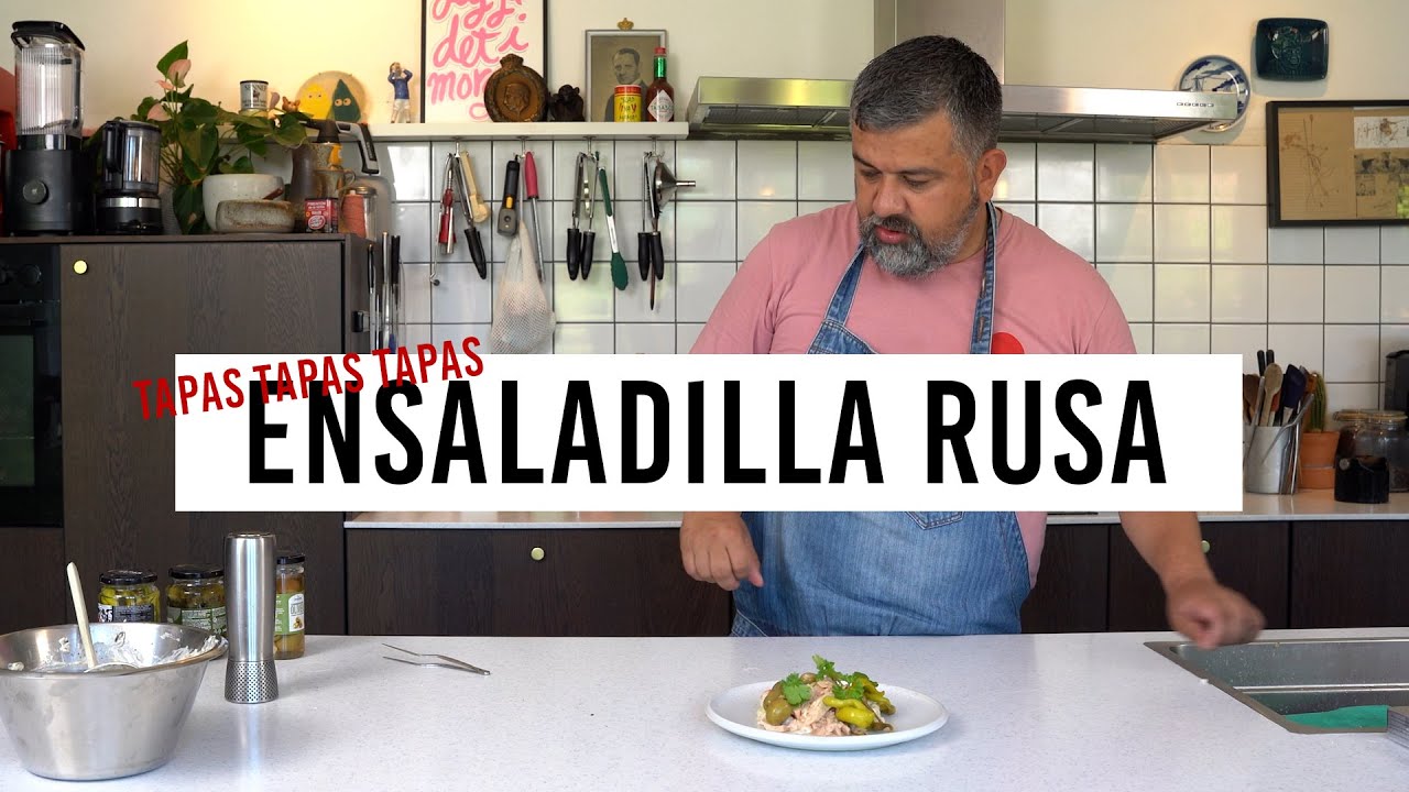 Ensaladilla Rusa - Spansk kartoffelsalat.