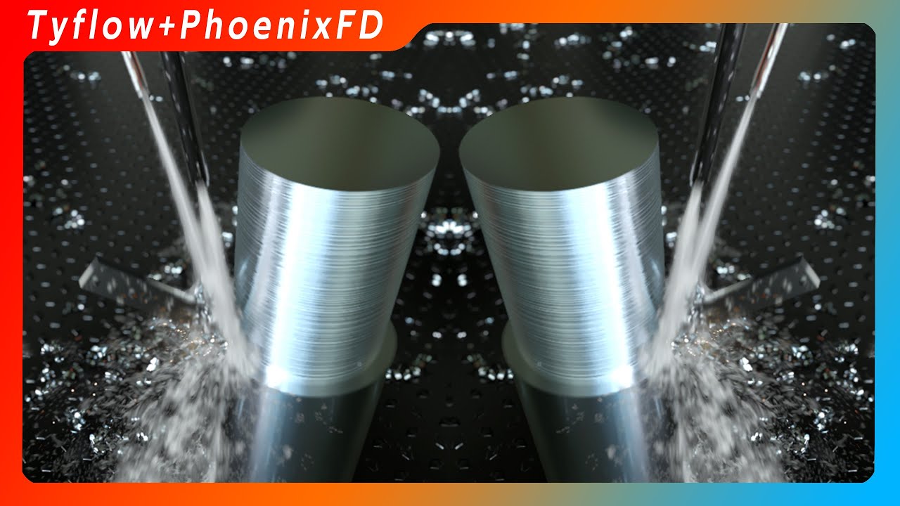TYFLOW + PhoenixFD Tutorial 64 Liquid of coolant