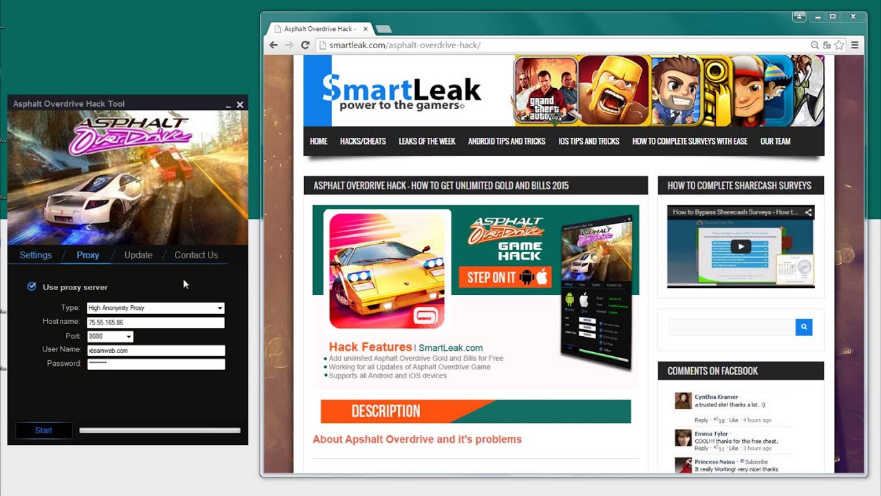 [Download] Asphalt Overdrive Hack Hool [ June 2015] Tutorial and Proof