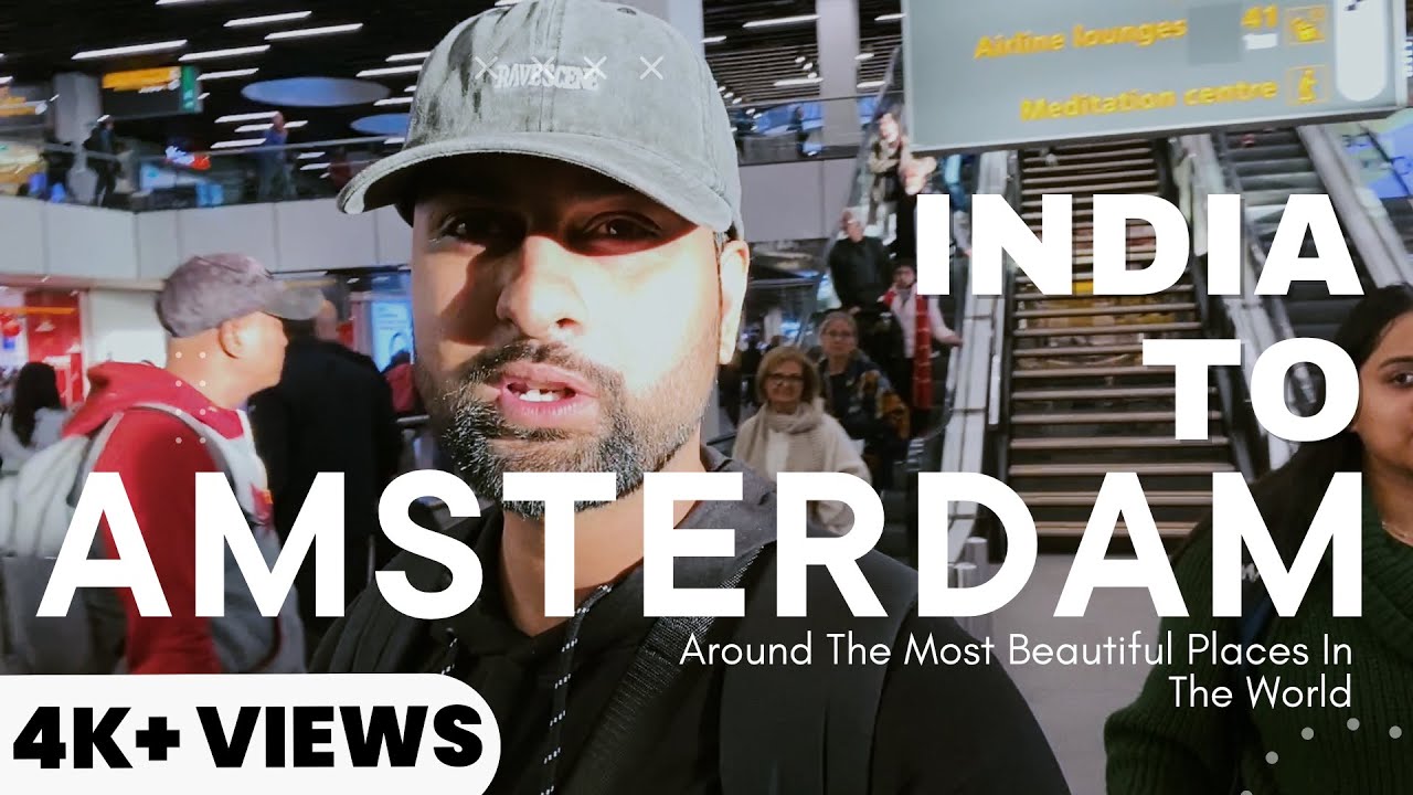 My Trip India to Amsterdam 2024 | KLM Airline Boeing 777-300 Review | Amsterdam Schiphol Airport