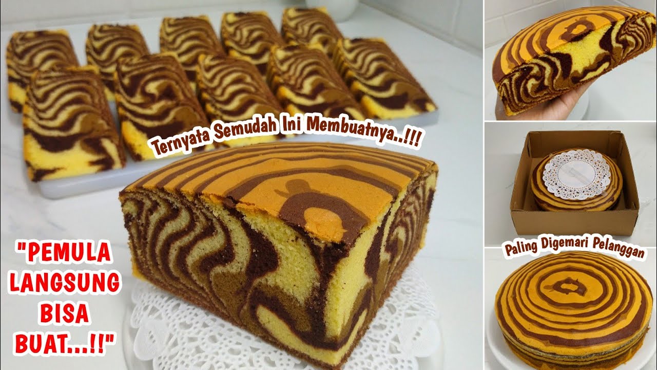 Ternyata 😍 SEMUDAH INI MEMBUAT BOLU YG SANGAT LEMBUT dg MOTIF CANTIK_Pemula Langsung Bisa Membuatnya