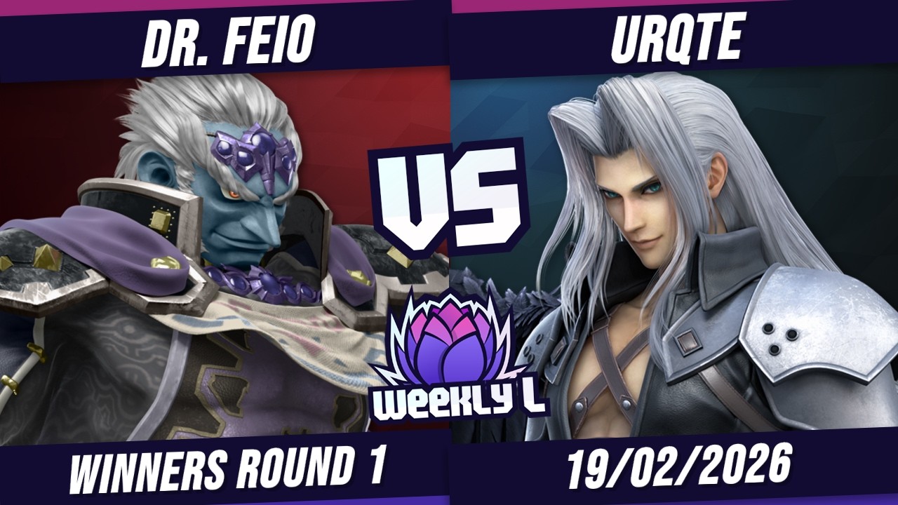 Dr.Feio vs UrQte - Winners Round 1 - Weekly L #198 | Ganondorf vs Sephiroth