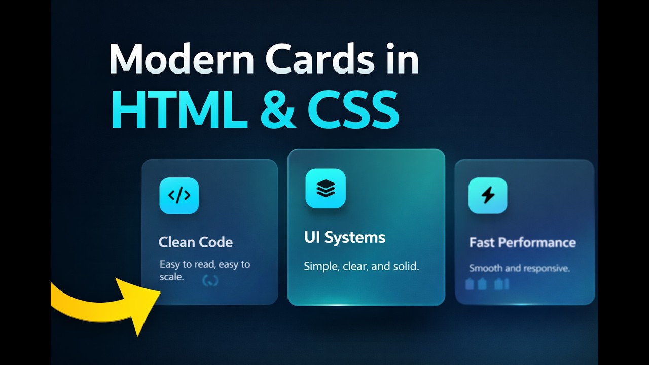 Professional Card UI Design Using HTML & CSS