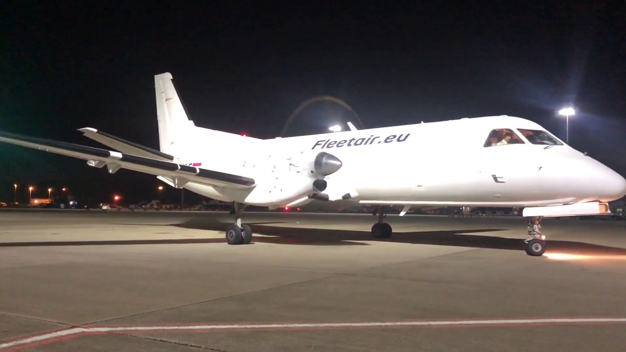 FULL AIRSIDE - SAAB 340 - Liverpool Airport - Landing, Tour, Start up & Departure