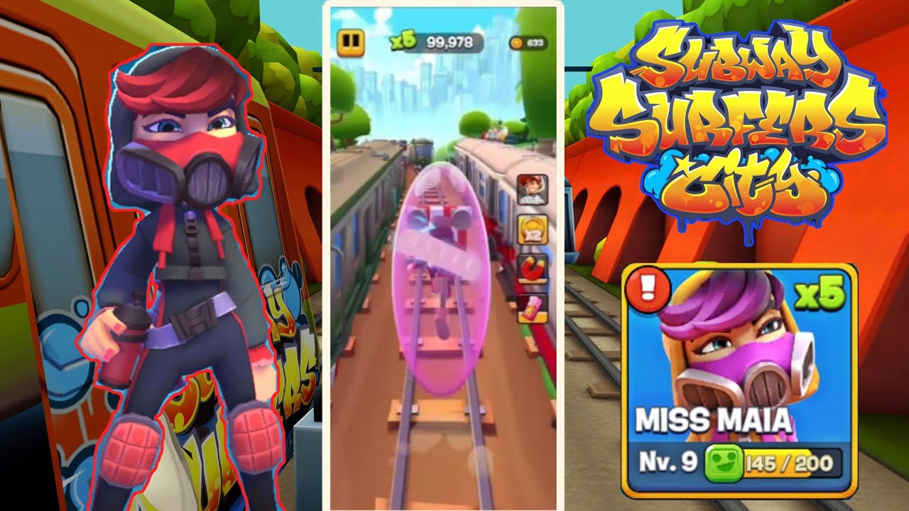 Subway Surfers City: Corriendo con Miss Maia (Segundo Mayor Record 🏆) Gameplay