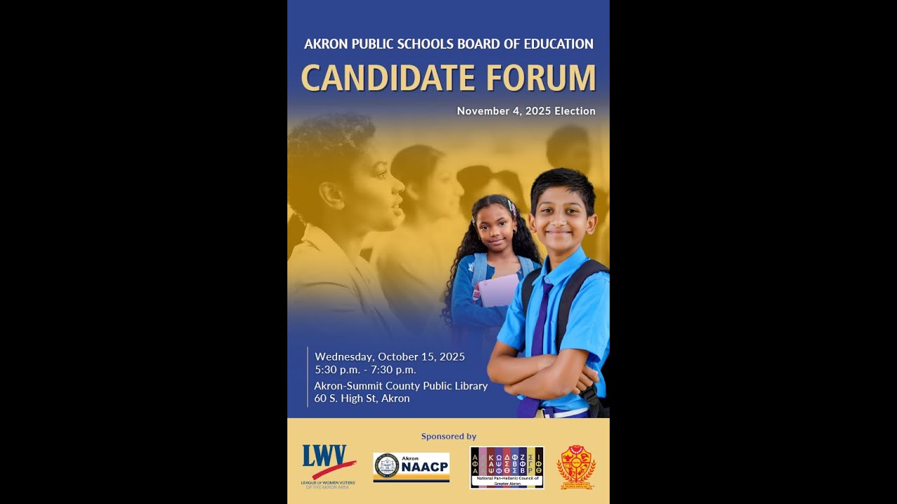 October 15, 2025: Akron Public School Board of Education Forum
