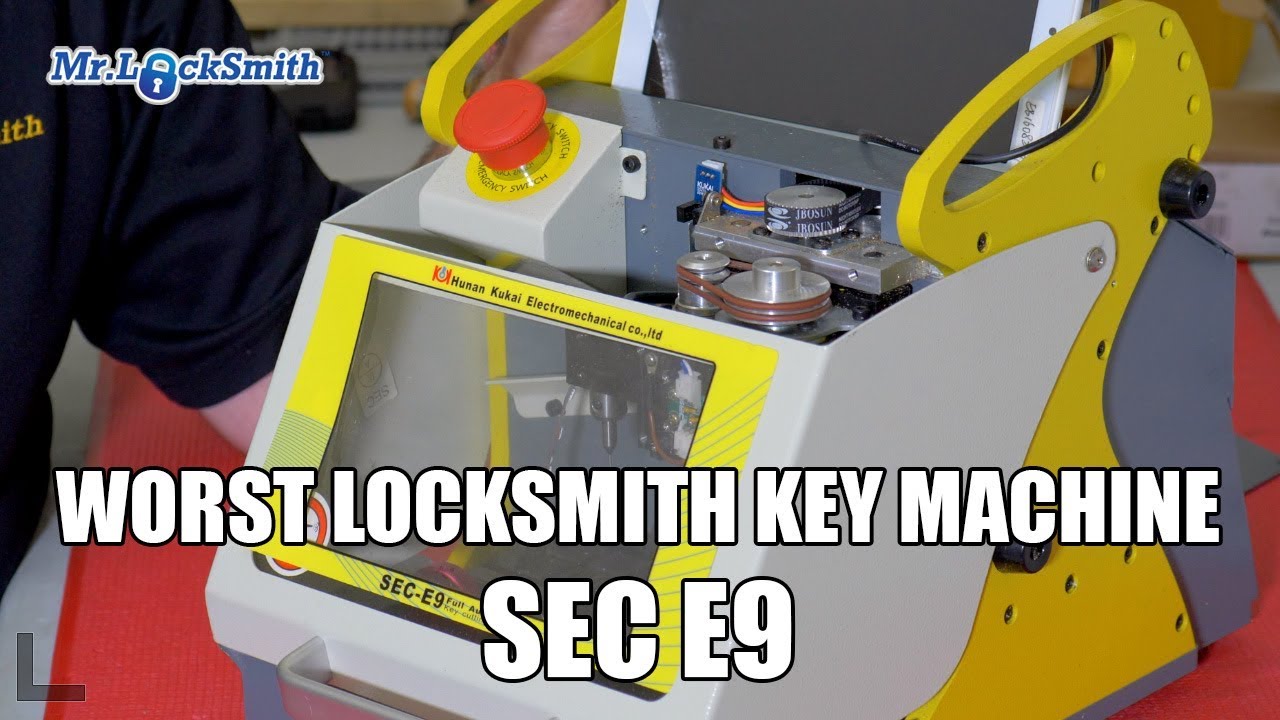 Worst Locksmith Key Machine SEC-E9 Key Cutting Machine - Mr. Locksmith Video