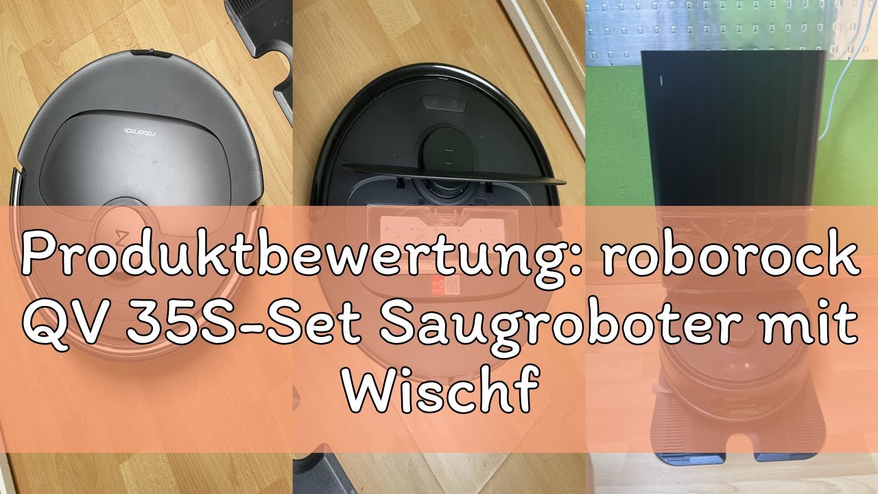 Produktbewertung: roborock QV 35S-Set Saugroboter mit Wischfunktion, 10.000 Pa HyperForce Saugkraft,