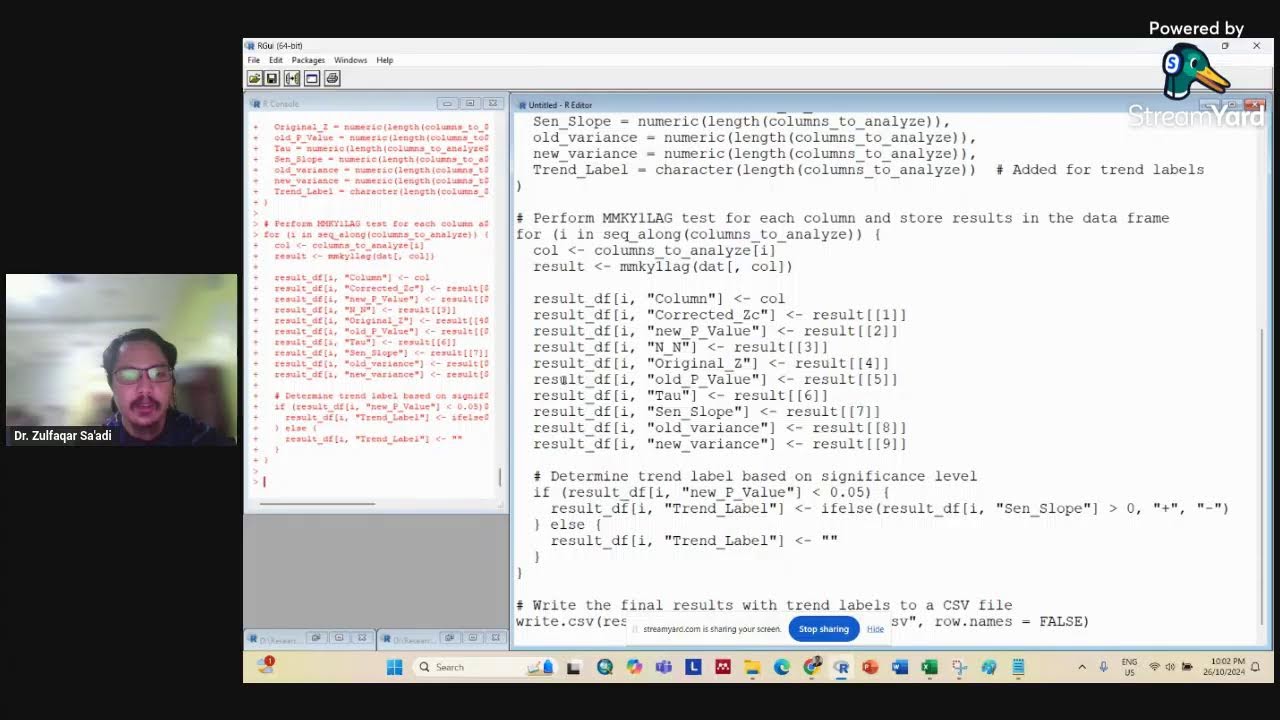 Detect Trends with MMKY1LAG: Modified Mann-Kendall Test for Autocorrelated Data