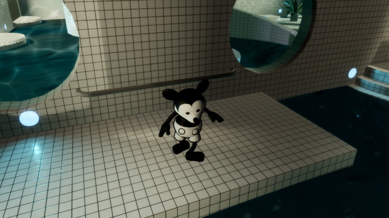 Mickey Mouse Dancing in the Poolrooms for 3 Hours 🎵 | liminal space ambience for sleep/study