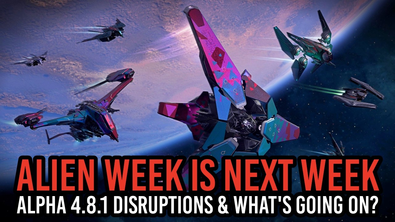 Star Citizen - Alpha 4.8.1 Disruptions, Gatac Railen & Alien Week Begins Next Week!
