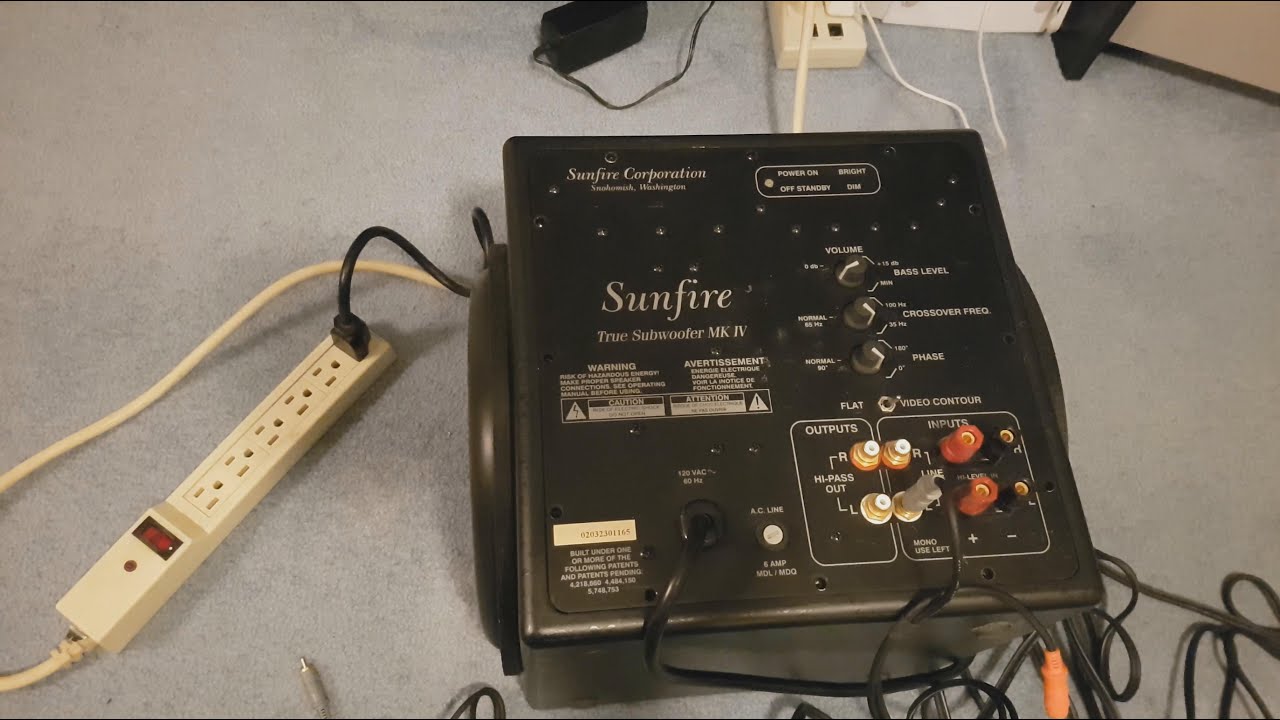 Sunfire MK4 Subwoofer Repair