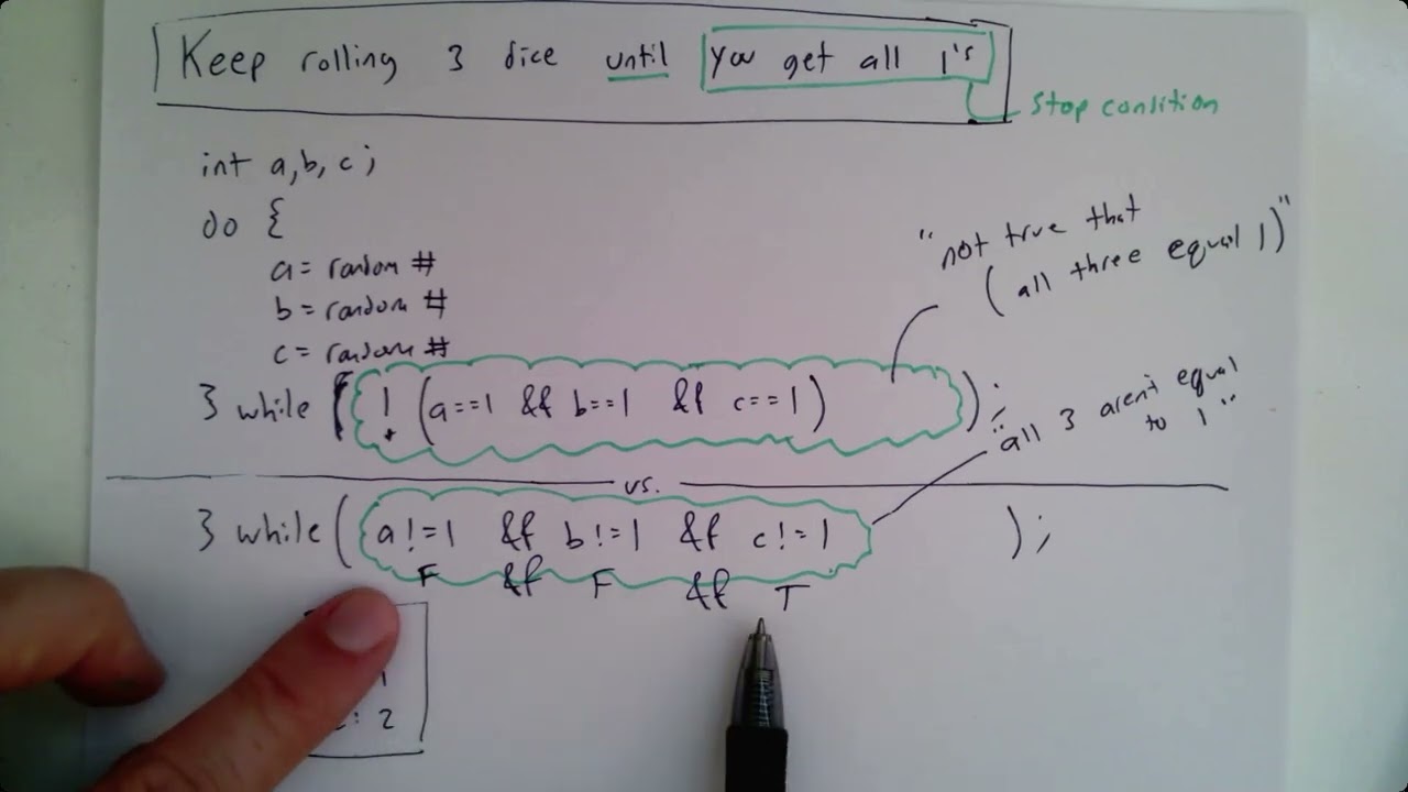 Summer hw - Loop until 3 dice all equal 1