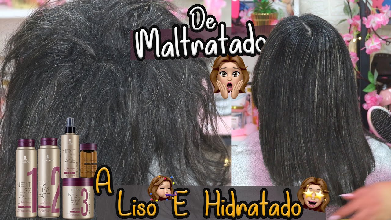 ✨ APLICANDO NEXT LISS AGE DE LENDAN EN CASA CABELLO SALUDABLE Y LISO 😍 | BIBITIPSTV 💝