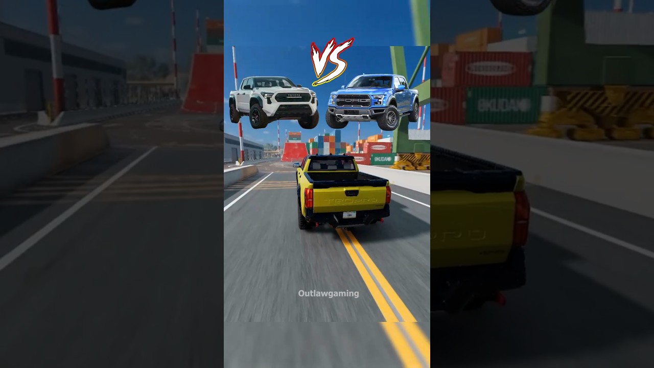 Toyota Tacoma TRD Vs Ford F150 Raptor #toyota #ford