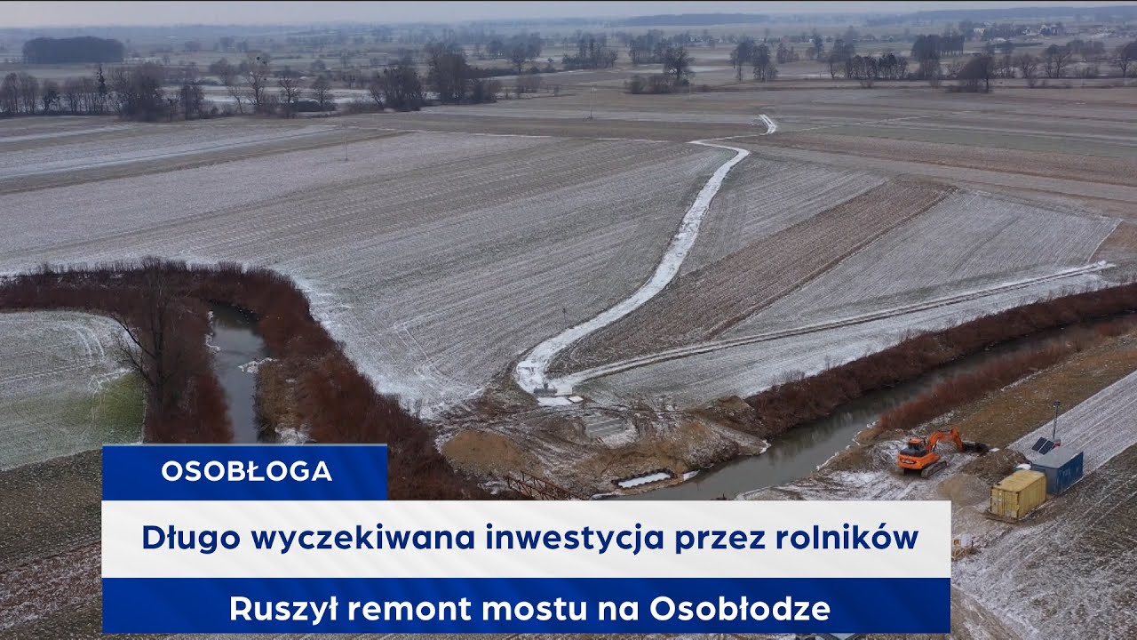 Długo wyczekiwana inwestycja przez rolników. Ruszył remont mostu na Osobłodze
