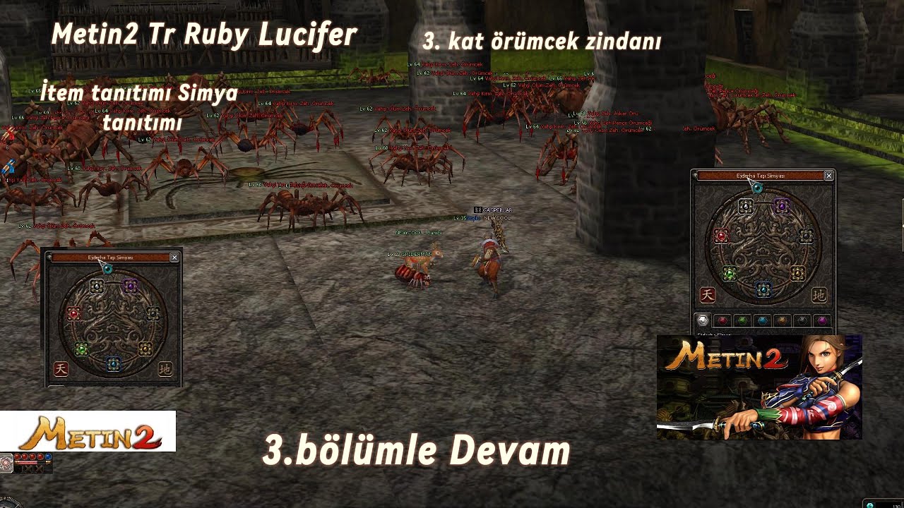METİN2 TR ÖRÜMCEK ZİNDANI 3. KAT HAKKINDA BİLGİ KASILMA SİMYA TANITIMI #metin2 #3.BÖLÜM