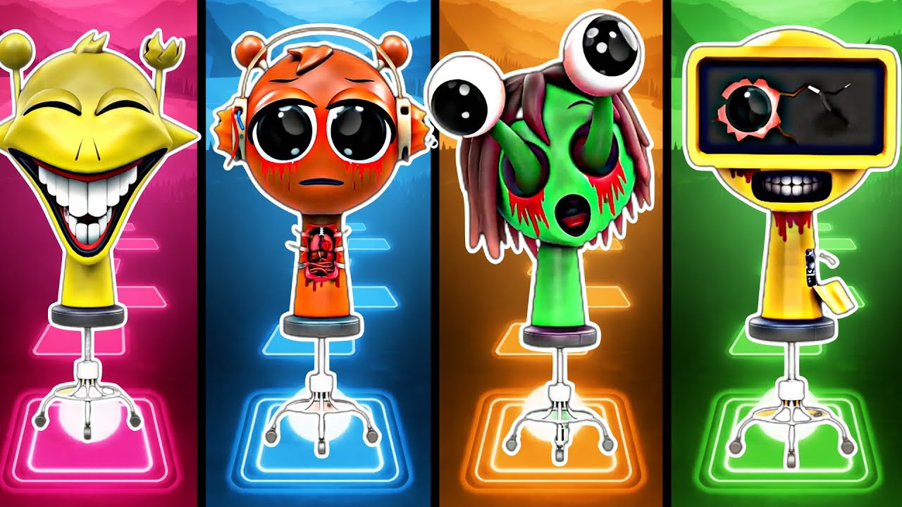 INCREDIBLE SPRUNKI HELP! | Tiles Hop EDM Rush