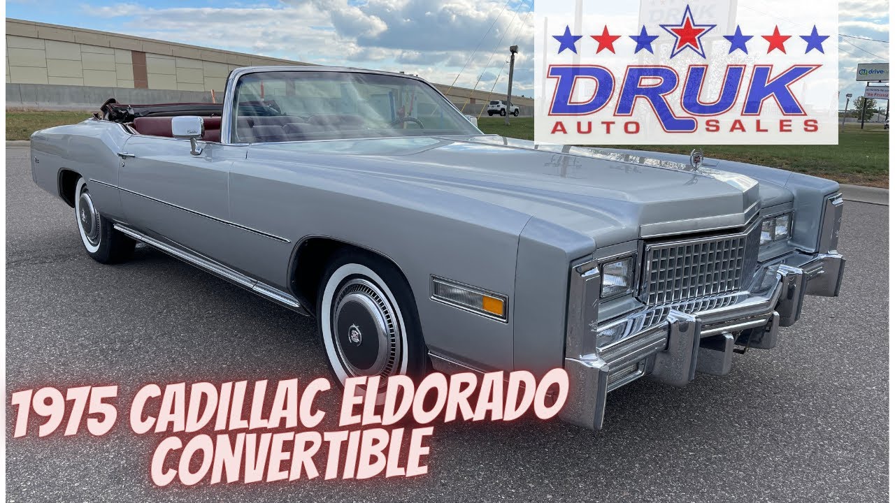 1975 Cadillac Eldorado Convertible  Up Close Walk Around and Drive www.DrukAutoSales.com #cadillac