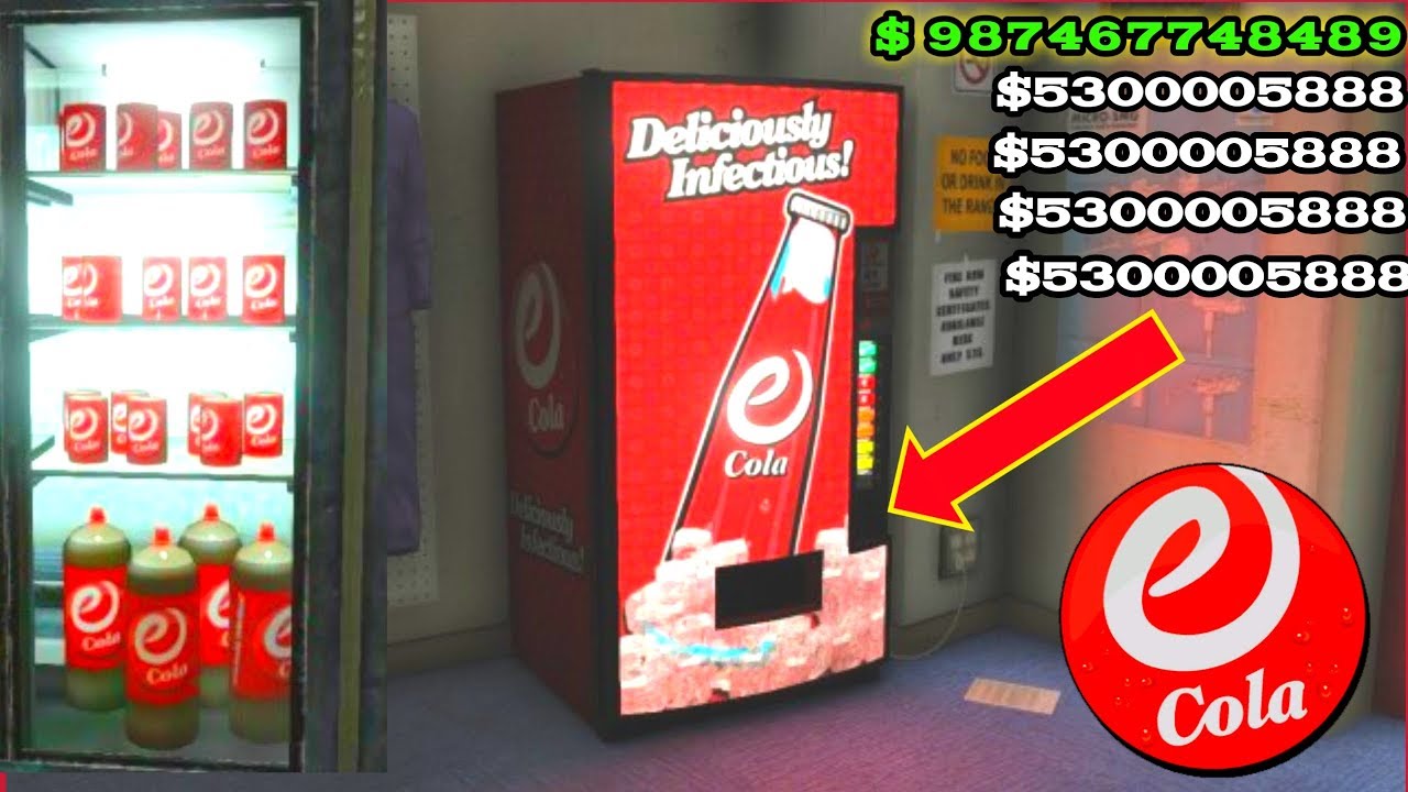 Gta 5 E-Cola vending machine glitch 2 ( make millions )+( Important message For less returns )