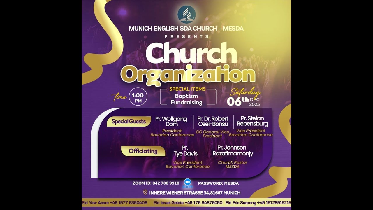 Church Organisation Event - 06.12.2025