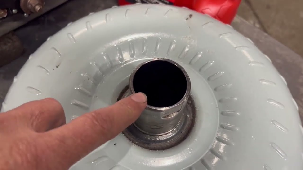 Ford f150 how to install /seat your Transmission torque converter so that you don't break the pump