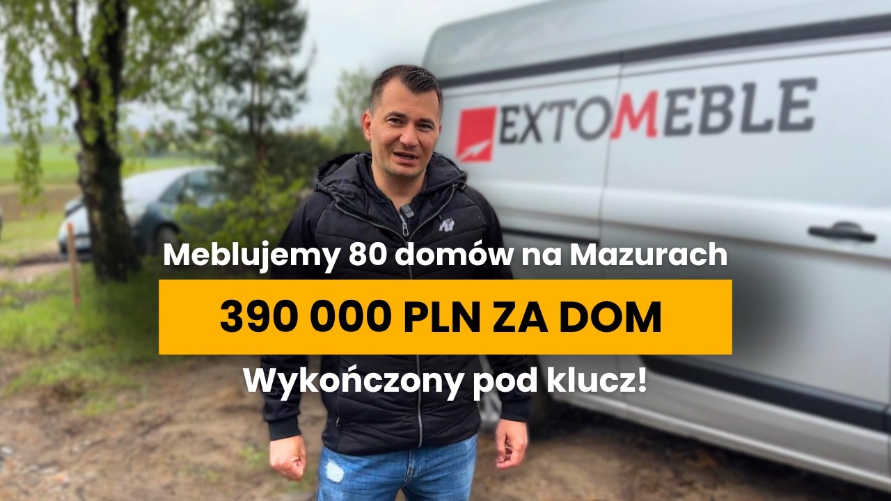 Meblujemy 80 domów na Mazurach | 390 000 PLN za dom wykończony pod klucz!