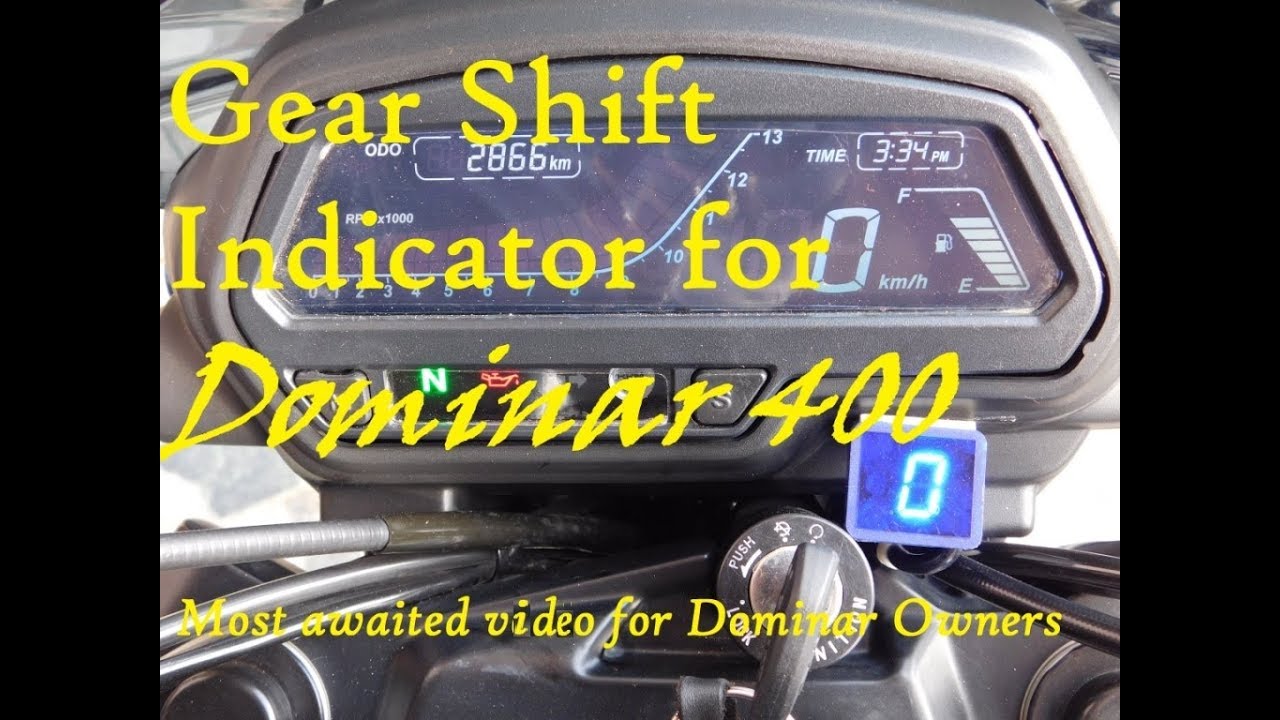 Gear Shift Indicator for Dominar 400 - 100% working