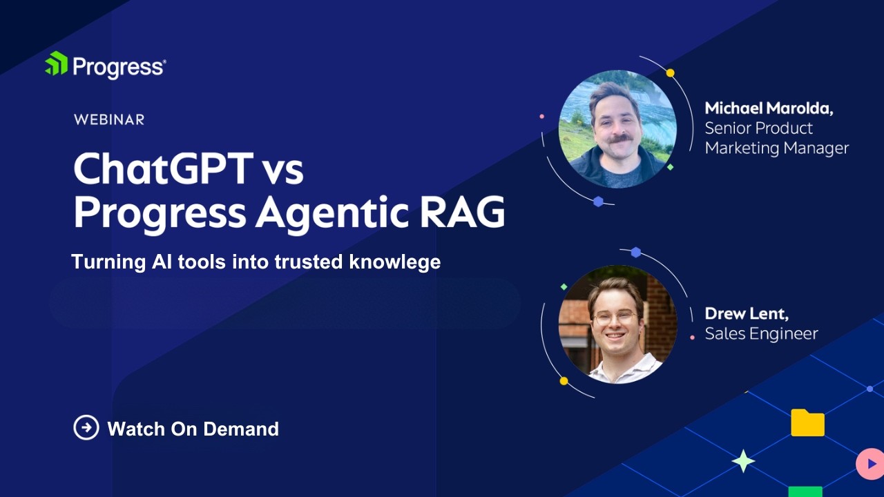 ChatGPT против Progress Agentic RAG