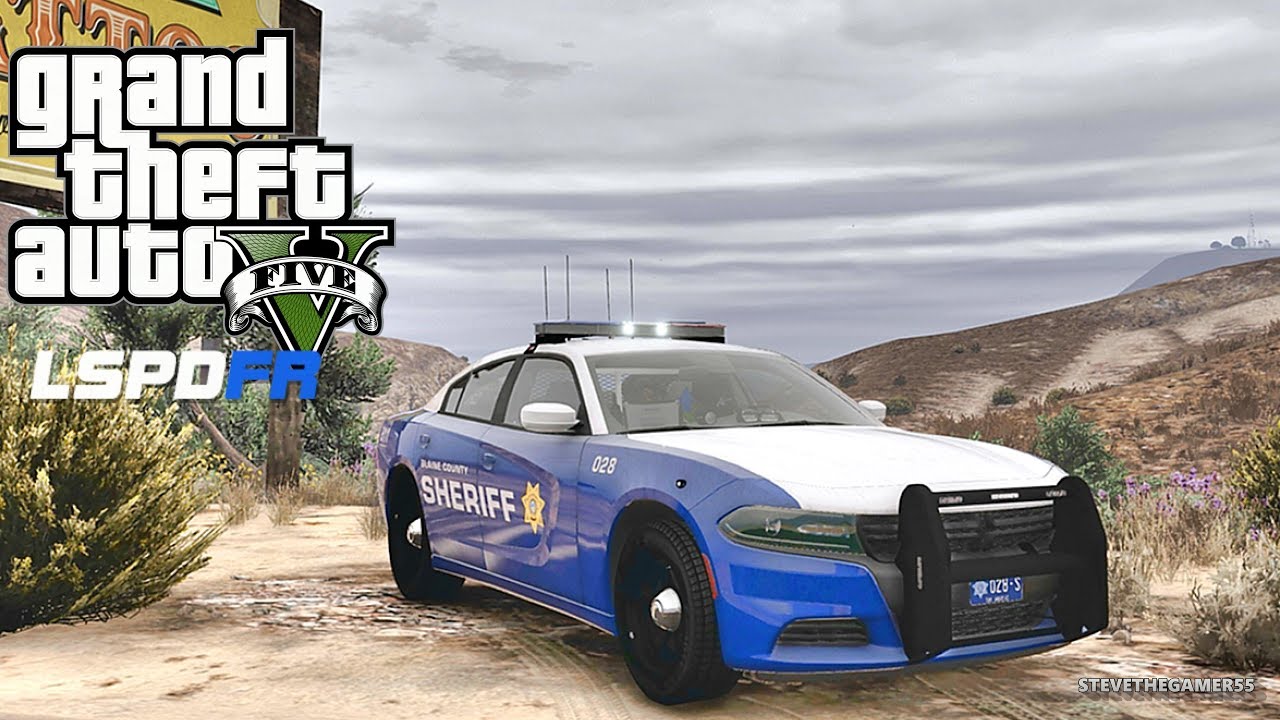 GTA 5 MODS LSPDFR 864 -  CHARGER PATROL!!! (GTA 5 REAL LIFE PC MOD)