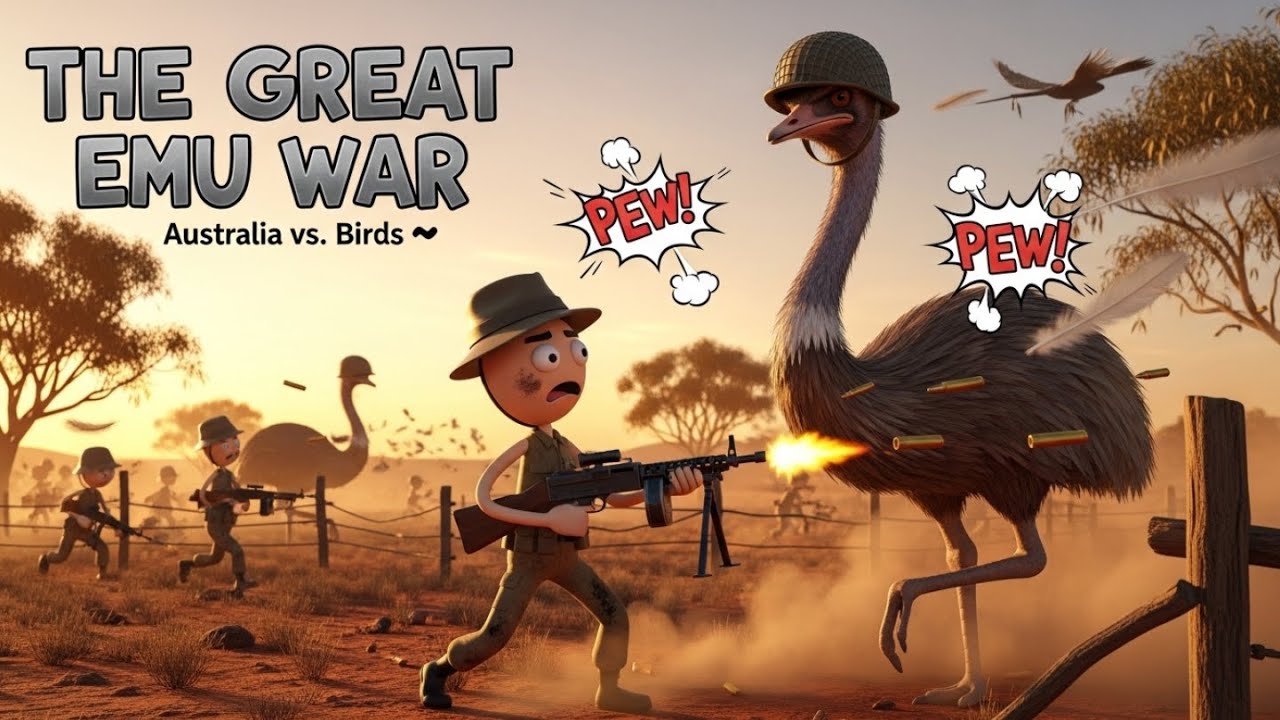 The Great Emu War – When Australia Lost to Birds?! 🦜💥 (True Story)