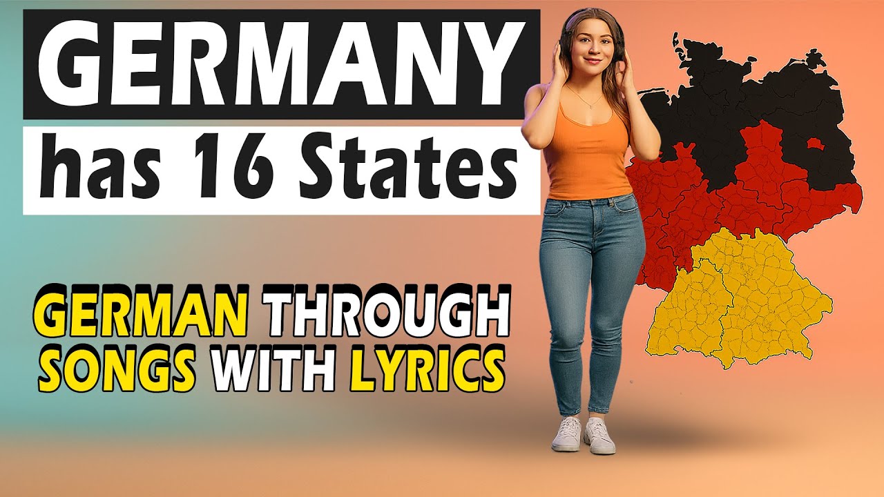 German Song for Beginners: 16 States of Germany | Learn German Through Music with English Subtitles
