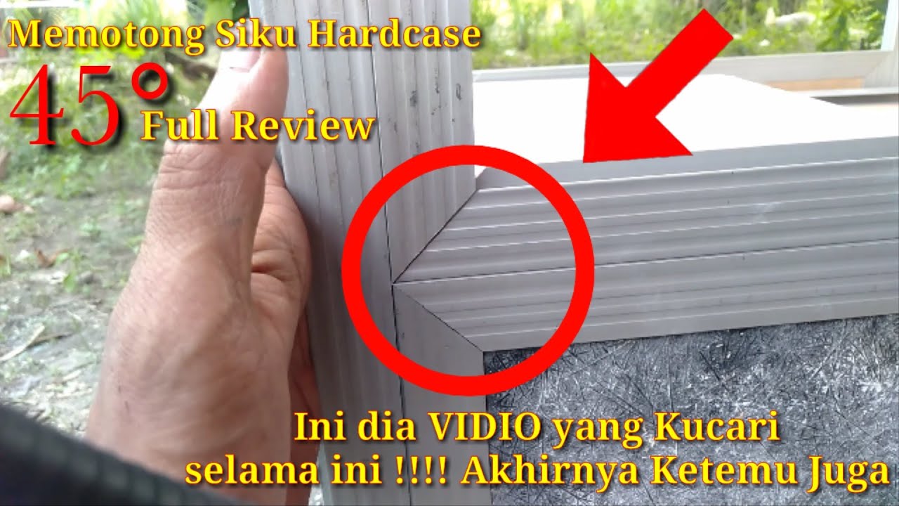 Cara Memotong Siku 45 Drajat agar Span saat ditutup