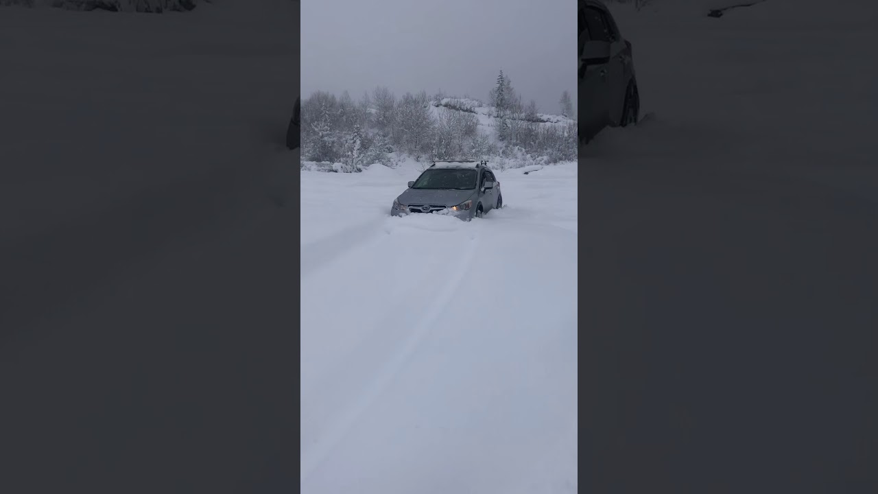 Subaru xv crosstrek in snow