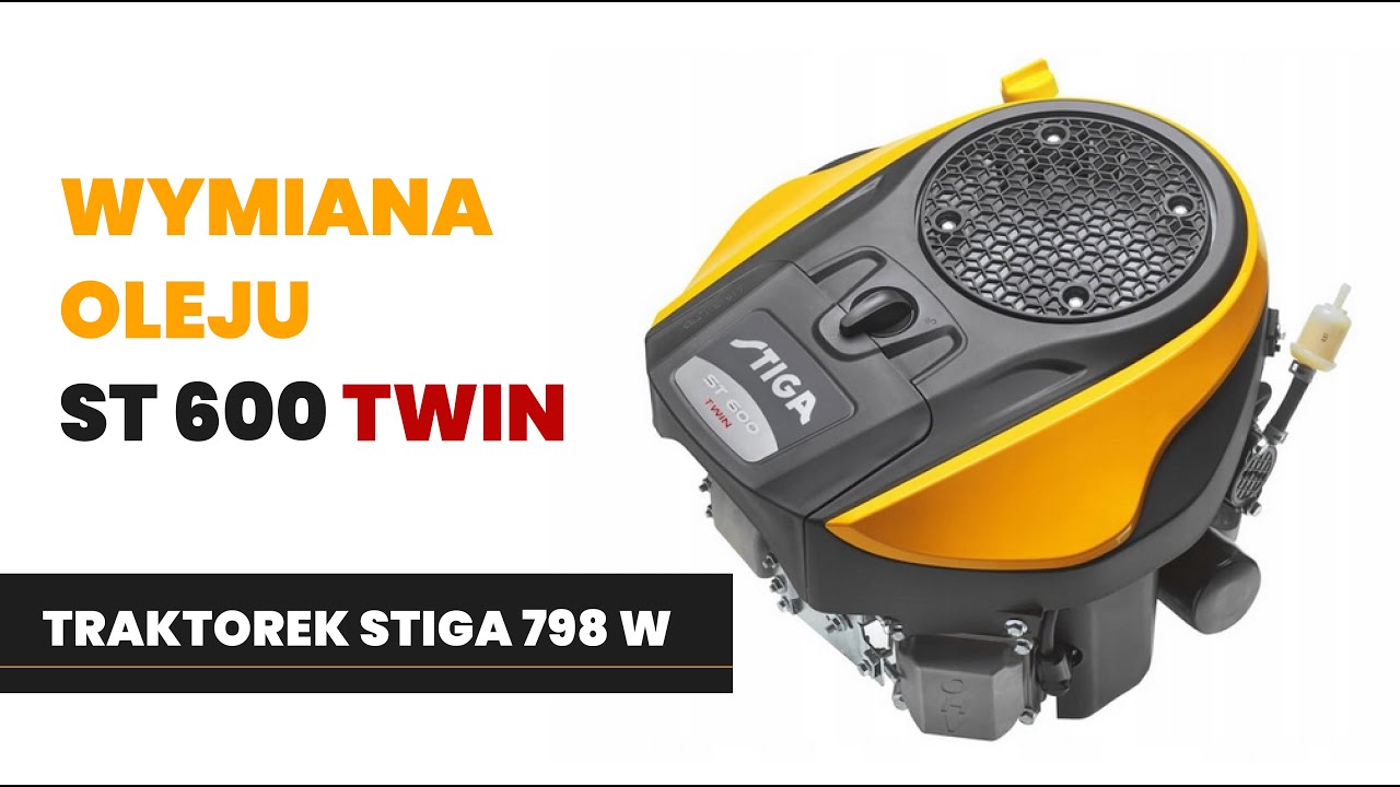 Wymiana oleju Stiga 798w (ST 600 Twin 586cc) - 10w30 Loncin - Pierwszy serwis po zakupie