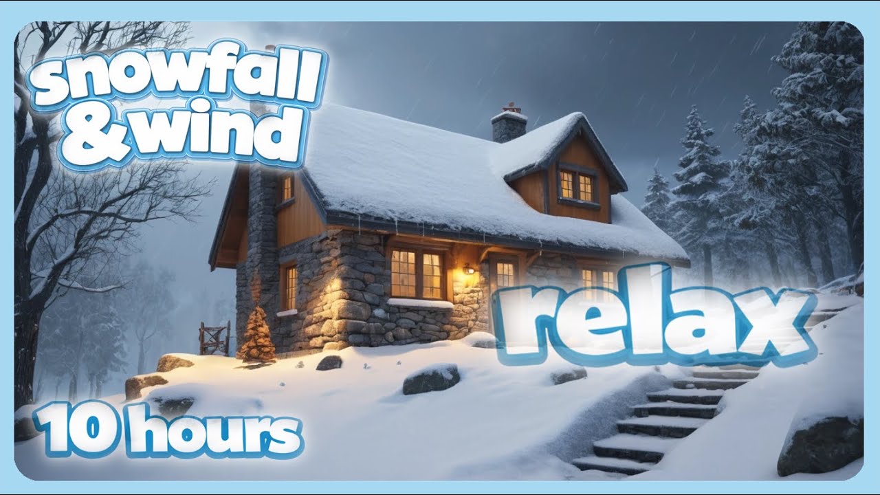 Endless Winter Snowfall: Pure Relaxation for 10 Hours (no music)