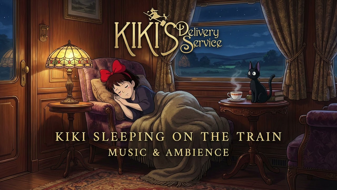 Kiki Sleeping on the Train Ambience (Studio Ghibli ASMR Ambience)