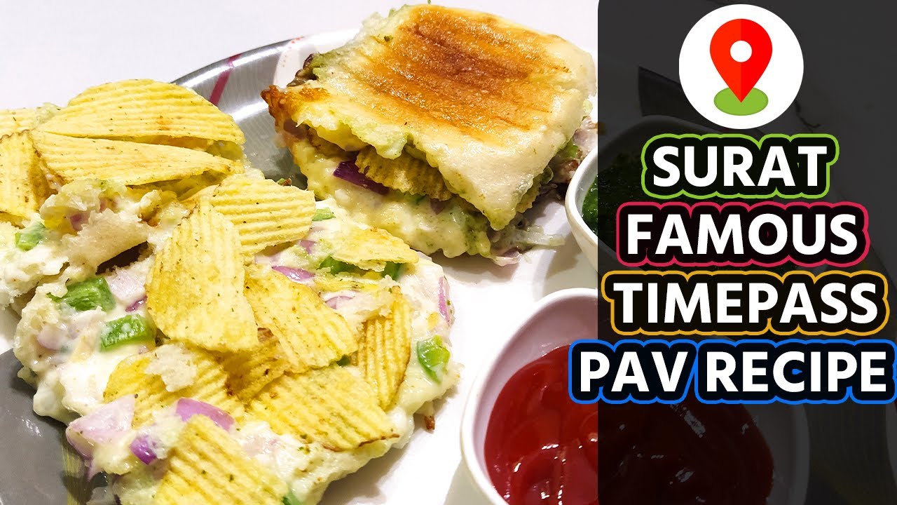 Timepass Recipe | Surat Famous Cheesy And Creamy Timepass | Cream And Onion Time Pass Recipe