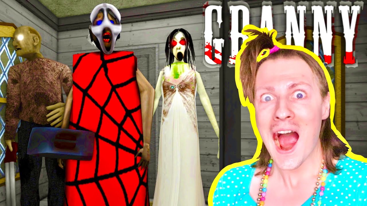 GRANNY ROBLOX : Je suis GRAND-MÈRE PSYCHOPATHE SPIDERMAN dans la MISE À JOUR de PEUR ! Nadège Candle