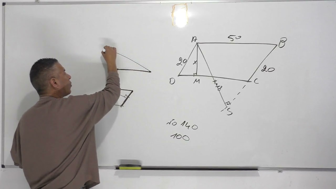 גיאומטריה כיתה ט-חישוב שטח מקבילית עם נעלמים