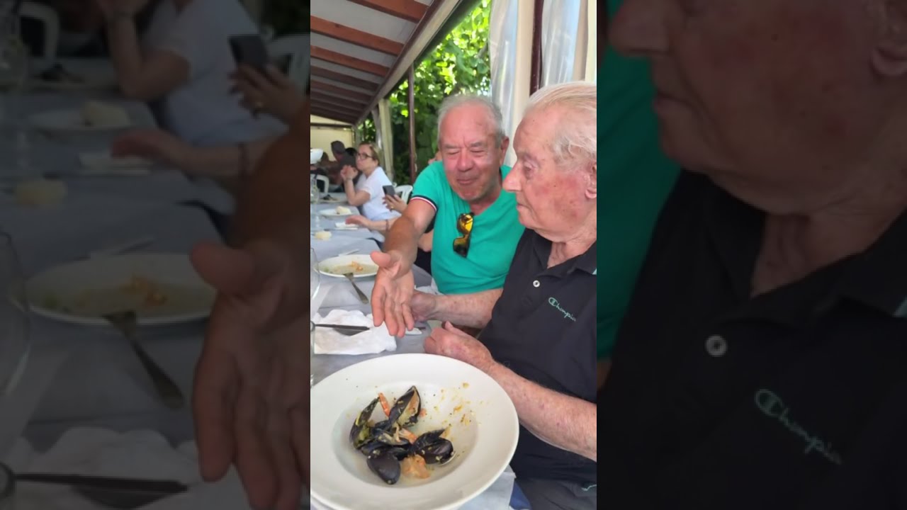 Nonno Faustino a mangiare al Mare 🌊🍽️