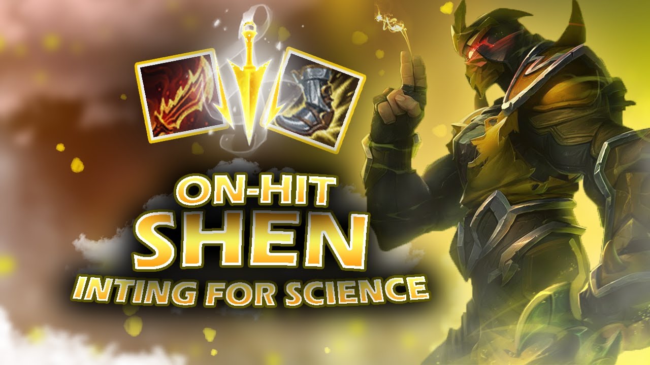 QUADRA KILL with Attack Speed Shen?! (On-Hit Bruiser Shen Build)