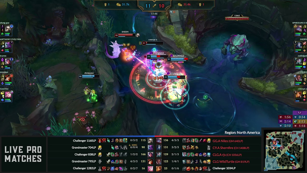 NA Challenger - CLG.A rjs (Zilean), GG.A Niles (Poppy), CLG WildTurtle (Lucian), C9.A Shernfire (Kin