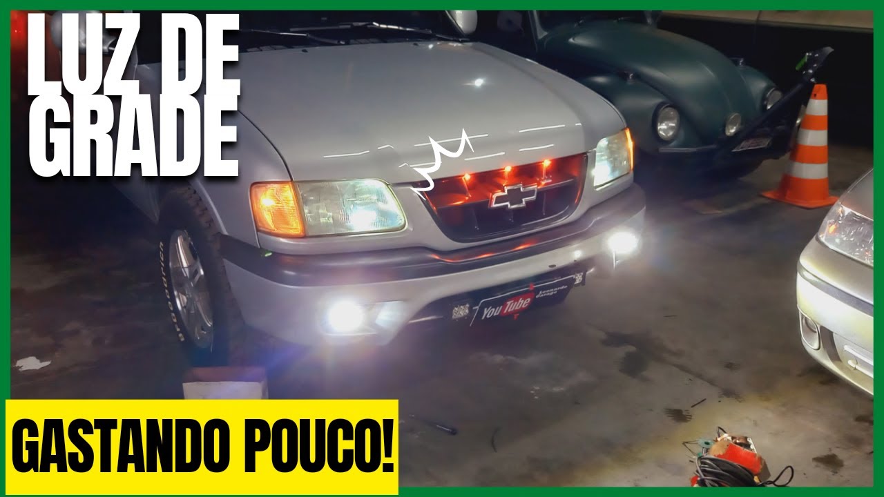 Como Instalar luz de grade na camionete caminhonete gastando pouco