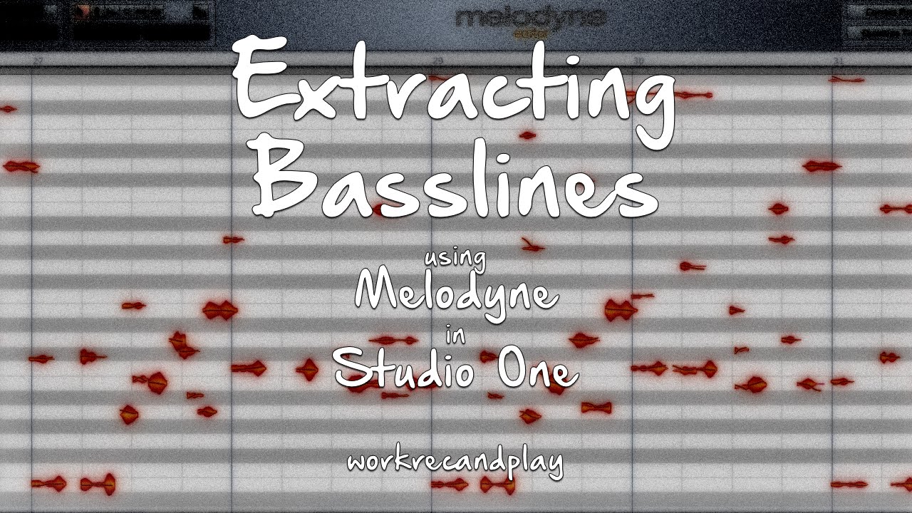 Extracting Basslines using Melodyne in Studio One